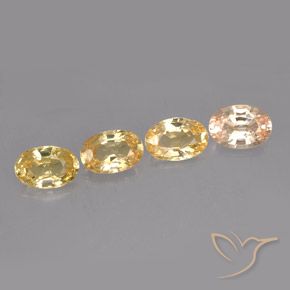 Pedras preciosas de safira multicolorido natural de 2,12 ct, corte oval, VVS-VS