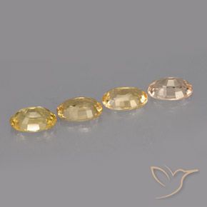Pedras preciosas de safira multicolorido natural de 2,12 ct, corte oval, VVS-VS
