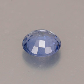 Safira azul natural 0,83ct, corte redondo, VS