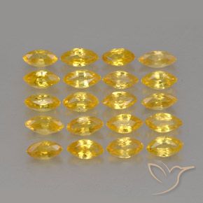 Pedras preciosas de safira amarelo natural de 2,26 ct, marquise, VVS-VS