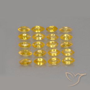 Pedras preciosas de safira amarelo natural de 2,26 ct, marquise, VVS-VS