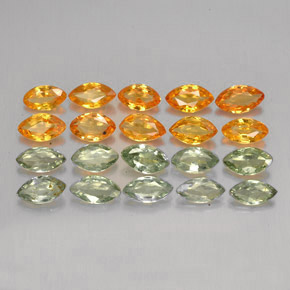 Pedras preciosas de safira multicolorido natural de  ct, marquise, VVS-VS