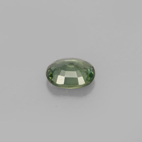 Safira verde natural 0,71ct, corte oval, VVS-VS