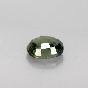 Safira verde natural 0,79ct, corte oval, VVS-VS