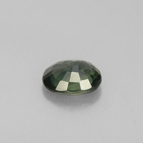 Safira verde natural 0,70ct, corte oval, VS