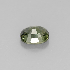 Safira verde natural 0,87ct, corte oval, VS