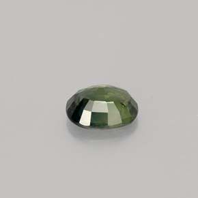 Safira verde natural 0,83ct, corte oval, VS