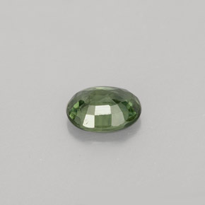 Safira verde natural 0,79ct, corte oval, VS