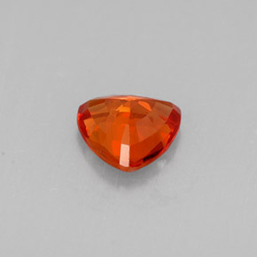 Safira laranja natural 0,65ct, trillion, VVS-VS