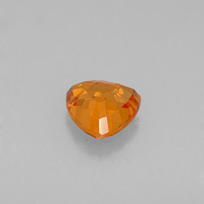 Safira laranja natural 0,83ct, trillion, VVS-VS