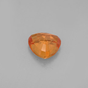 Safira laranja natural 0,88ct, trillion, VVS-VS