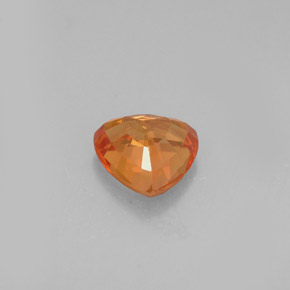 Safira laranja natural 0,77ct, trillion, VVS-VS