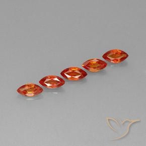 2.58ctw Natural Laranja Médio Safira, Marquesa, VVS-VS