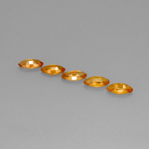 Pedras preciosas de safira laranja natural de 2,76 ct, marquise, VVS-VS
