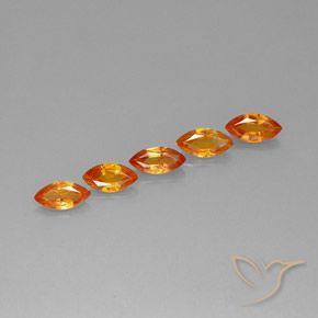 3.69ctw Natural âmbar laranja Safira, Marquesa, VVS-VS