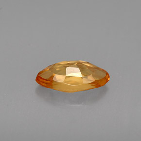 Safira amarelo natural 0,79ct, marquise, VVS-VS