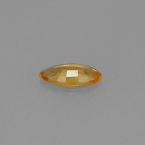 Safira amarelo natural 0,50ct, marquise, VS