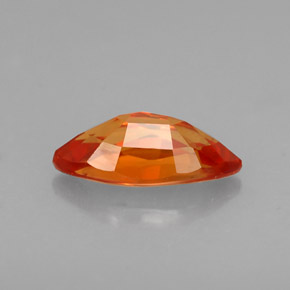 Safira laranja natural 0,97ct, marquise, VVS