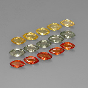 Pedras preciosas de safira multicolorido natural de  ct, marquise, VVS-VS