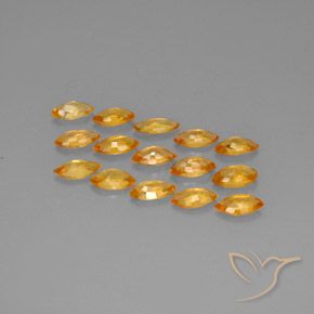 Pedras preciosas de Safira mel de laranja natural de 4.19 ct, Marquesa, VVS-VS
