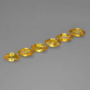 Pedras preciosas de safira amarelo natural de  ct, marquise, VVS-VS