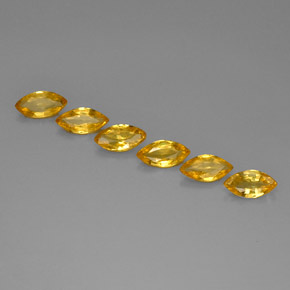 Pedras preciosas de safira amarelo natural de  ct, marquise, VVS-VS