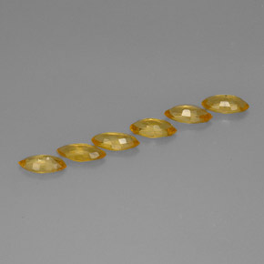 Pedras preciosas de safira amarelo natural de  ct, marquise, VVS-VS
