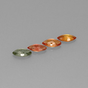 Pedras preciosas de safira multicolorido natural de  ct, marquise, VVS-VS