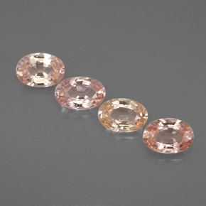Pedras preciosas de safira multicolorido natural de  ct, corte oval, VVS-VS