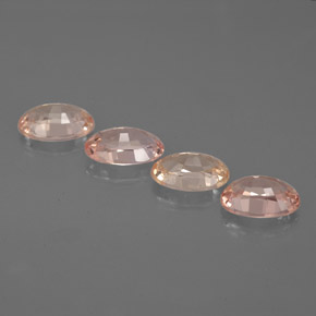 Pedras preciosas de safira multicolorido natural de  ct, corte oval, VVS-VS
