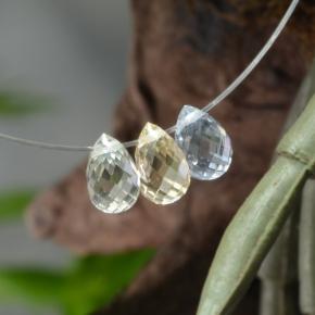 Pedras preciosas de safira multicolorido natural de 2,12 ct, briolete, VVS