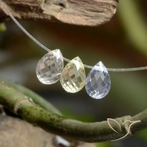 Pedras preciosas de Safira Multicolorido natural de 2.29 ct, Briolette, VVS