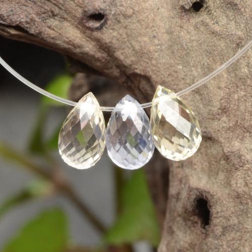 Pedras preciosas de safira multicolorido natural de 2,32 ct, briolete, VVS