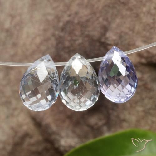 2.85ctw Natural Multicolorido Safira, Briolette, VVS