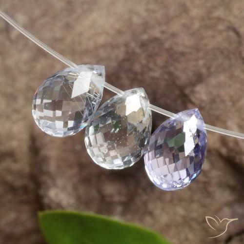 Pedras preciosas de Safira Multicolorido natural de 2.85 ct, Briolette, VVS