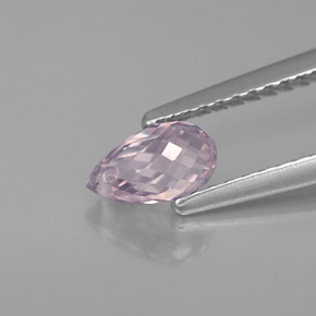 Safira violeta natural 0,91ct, briolete, VVS