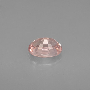 Safira rosa natural 0,70ct, corte oval, VVS