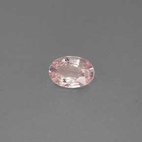 Safira rosa natural 0,51ct, corte oval, VS