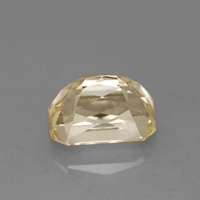 Safira amarelo natural 1,81ct, corte esmeralda, VVS