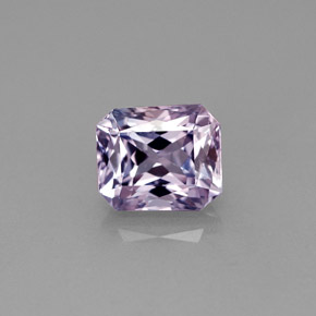 Safira violeta natural 1,86ct, corte esmeralda, VVS