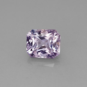 Safira violeta natural 1,86ct, corte esmeralda, VVS