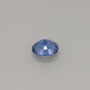 Safira azul natural 0,59ct, corte redondo, VS