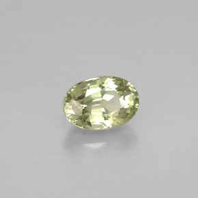 Safira verde natural 0,72ct, corte oval, VVS-VS