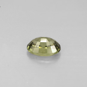 Safira verde natural 0,67ct, corte oval, VS