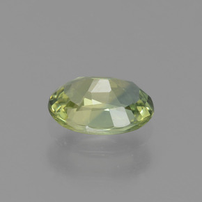 Safira verde natural 0,63ct, corte oval, VVS-VS