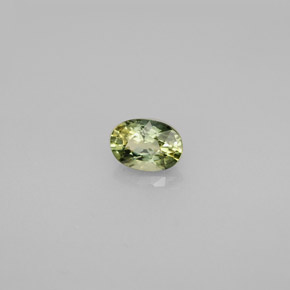 Safira multicolorido natural 0,65ct, corte oval, VVS-VS