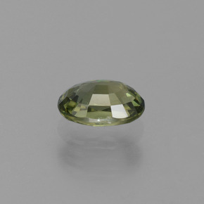 Safira verde natural 0,71ct, corte oval, VVS-VS