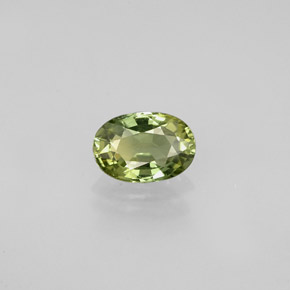 Safira multicolorido natural 0,62ct, corte oval, VVS