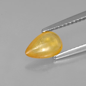Safira ouro natural 0,92ct, transparente, transparente/translúcido