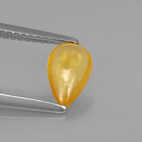 Safira ouro natural 0,92ct, transparente, transparente/translúcido